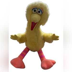 Vintage 1986 Sesame Street Pull String Talking Big Bird 22 inches tall